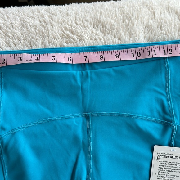 Lululemon Swift Speed HR Tight 28” Hawaiian Blue Sz 8 NWT - Picture 3 of 6